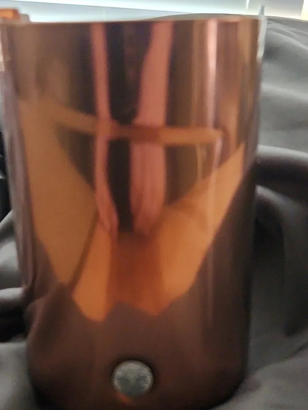 Starbucks Rose Gold Stainless Steel Tumbler 12 oz Travel Cup w Lid